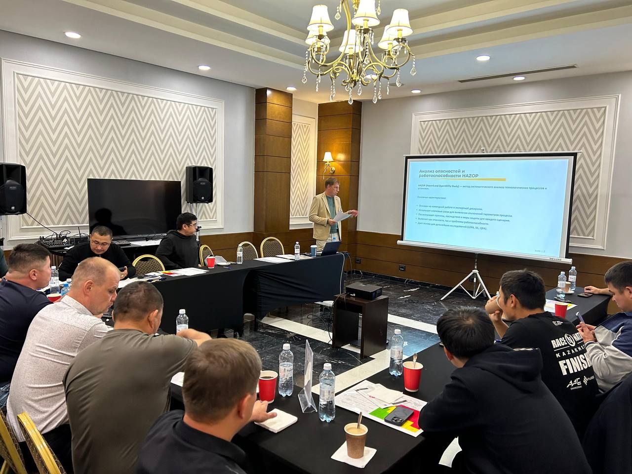 Practical safety training in progress