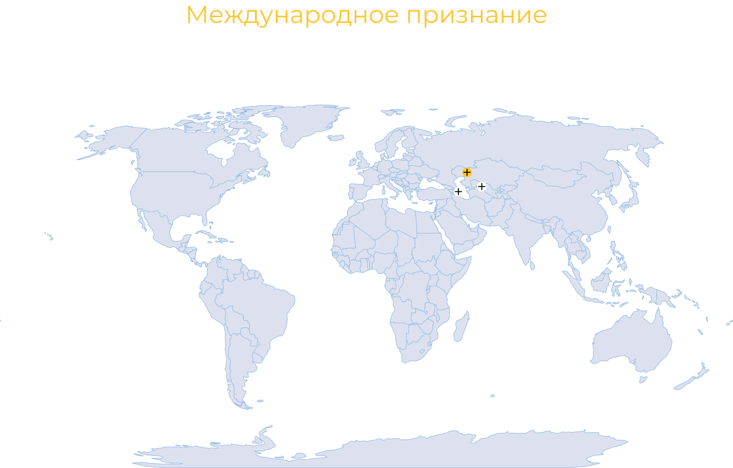 Международное признание — деятельность IOSS в Казахстане, Азербайджане и Узбекистане на карте мира